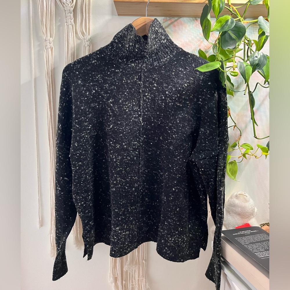 French connection Black Speckled Women's Sweater
